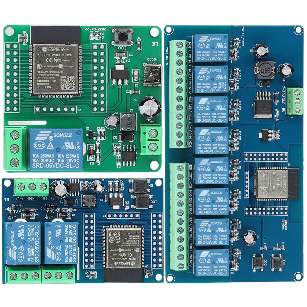 Relay 8 Channel Board - ESP32 1/2/8 Kanal Güç Kaynağı Modülü