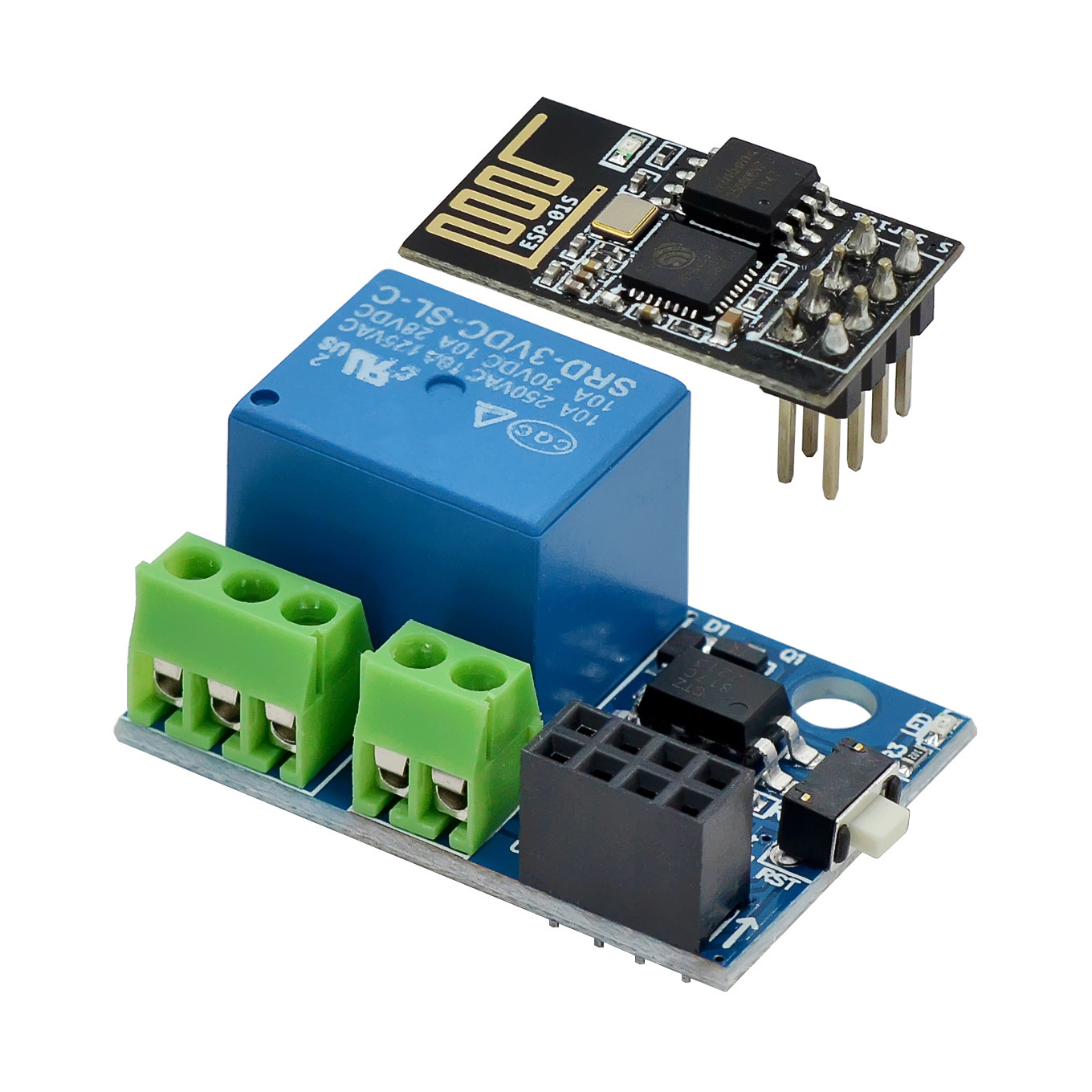 Home Automation With Arduino - ESP-01S WiFi Röle Modülü 5V 10A