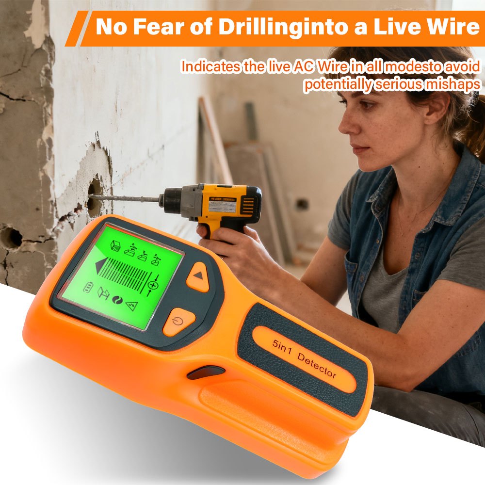 Water Leak Detector Wired - Yeni 5'i 1 Arada Duvar Dedektörü