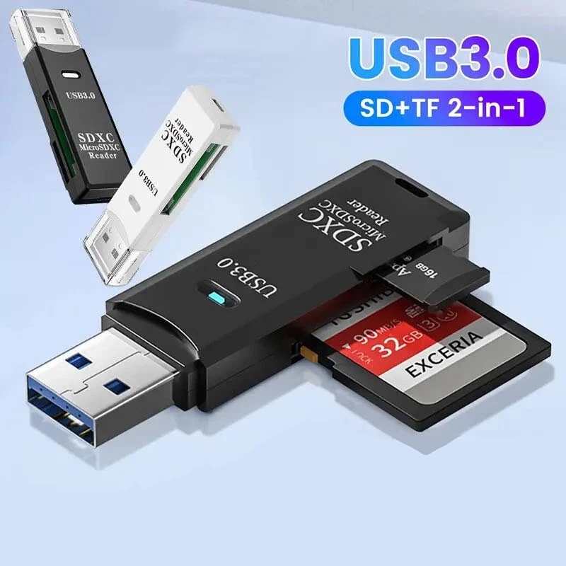 Home Assistant Sd - 2-In-1 Çok Fonksiyonlu USB Kart Okuyucu