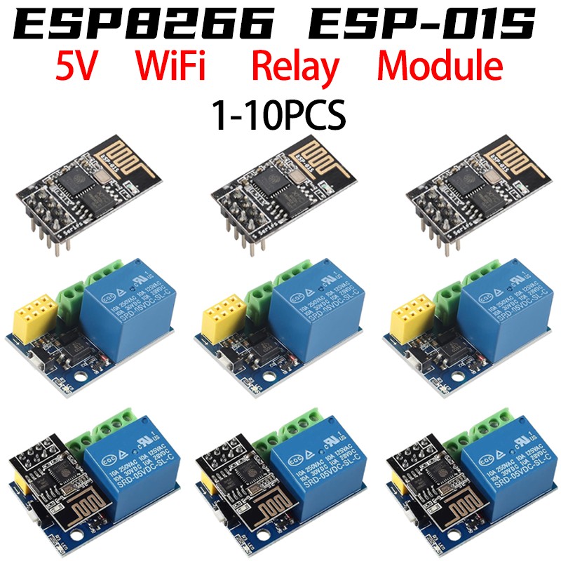 Home Automation With Arduino - ESP8266 ESP-01 ESP-01S 5V WiFi Röle
