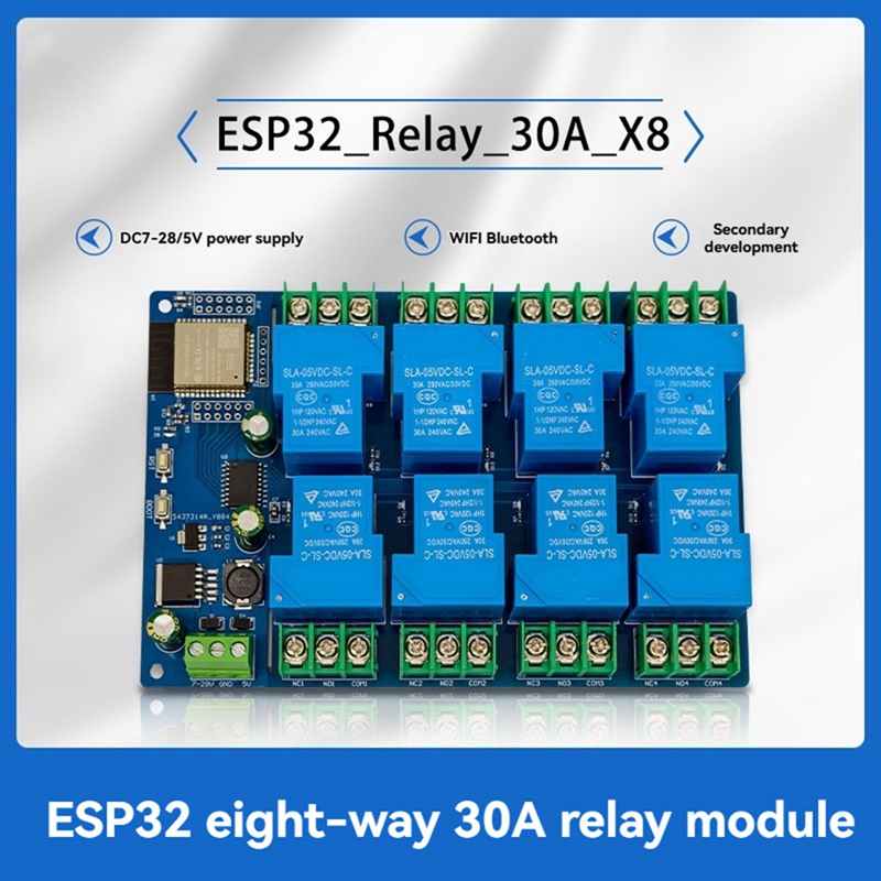 8 Kanallı Röle Modülü 30A DC7- - Relay 8 Channel Board incelemesi ve fiyatı