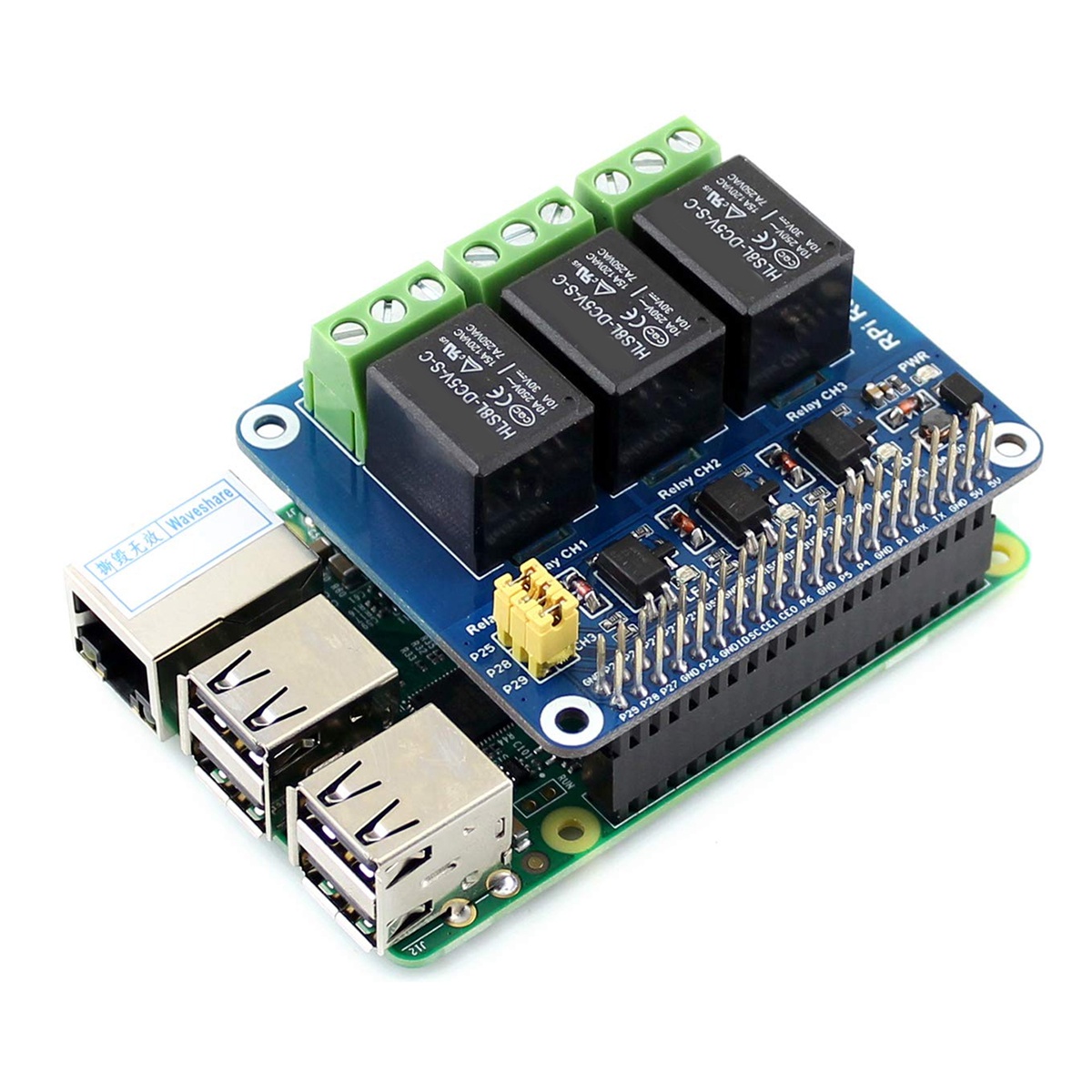 Waveshare 5V 3 Kanallı Röle Mo - Pi Zero W Board incelemesi ve fiyatı