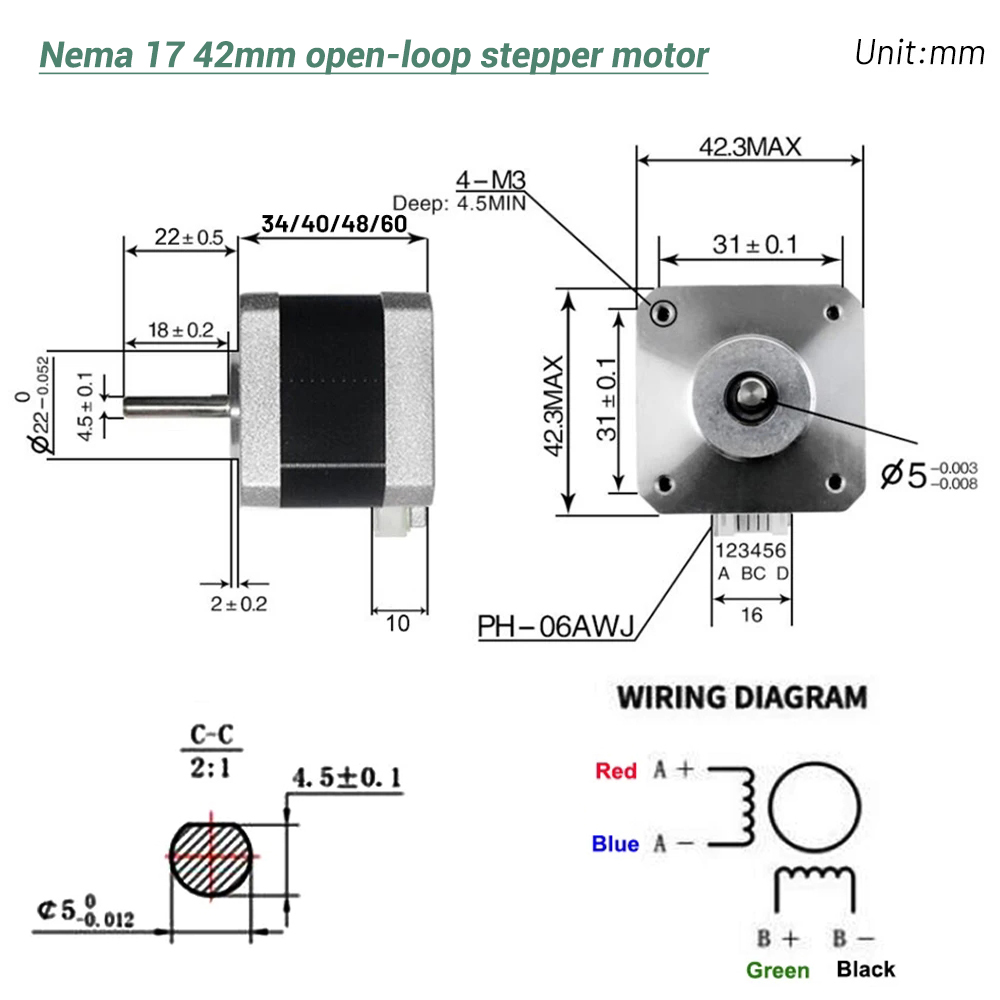 Nema17 Step Motor 42 Motor 4-L - Diy Automation incelemesi ve fiyatı